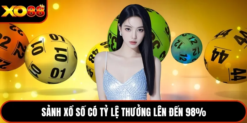 Sảnh xổ số có tỷ lệ thưởng lên đến 98%